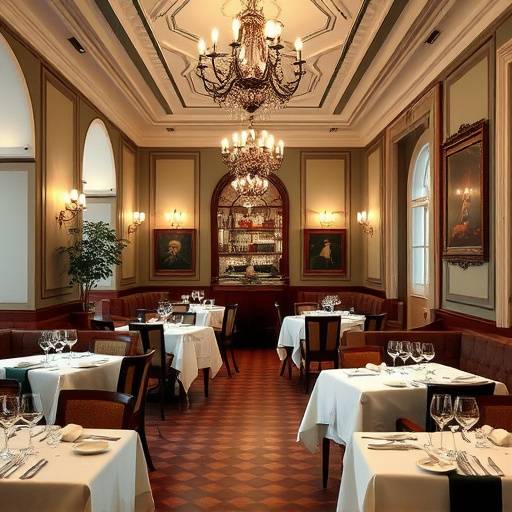 L'interno elegante e raffinato del ristorante Osteria Francescana a Modena